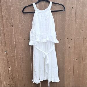 Lulus White Pleated Halter Dress Size Small NWT